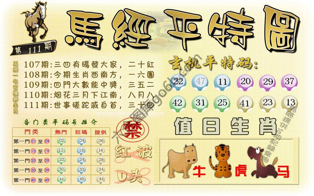 马经平特图
