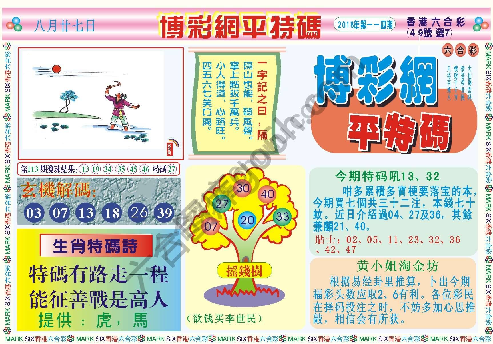 博彩网平特码