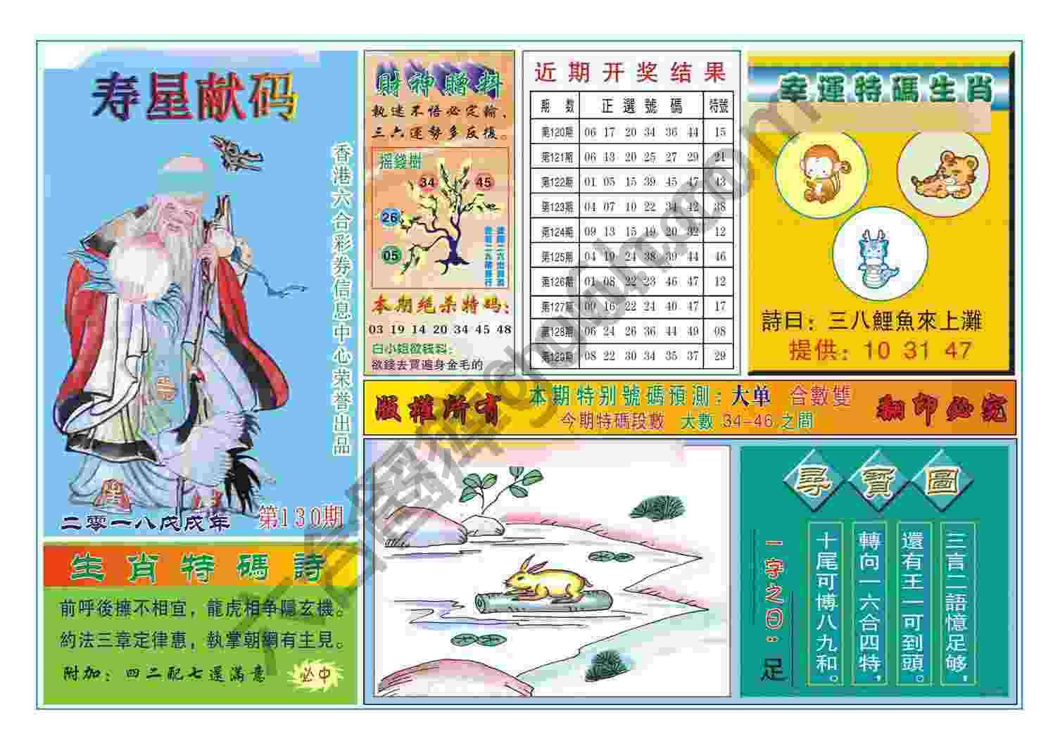 寿星献码
