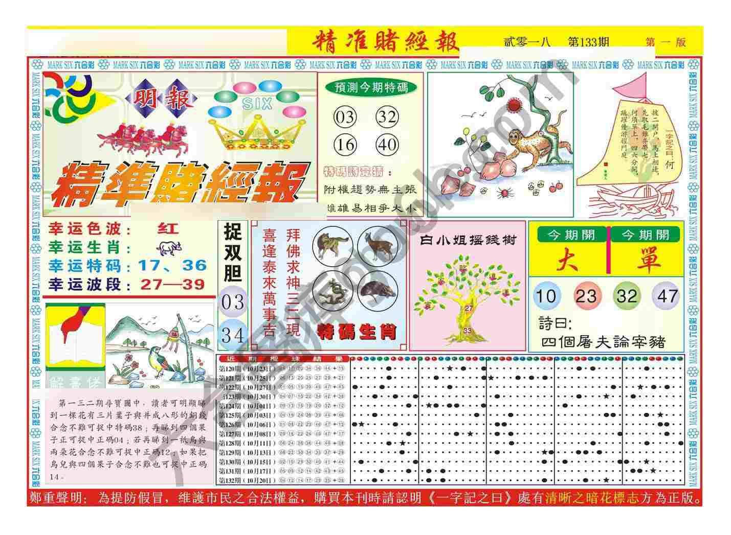 精准赌经报