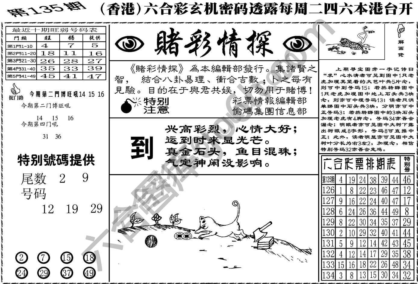 赌彩情探