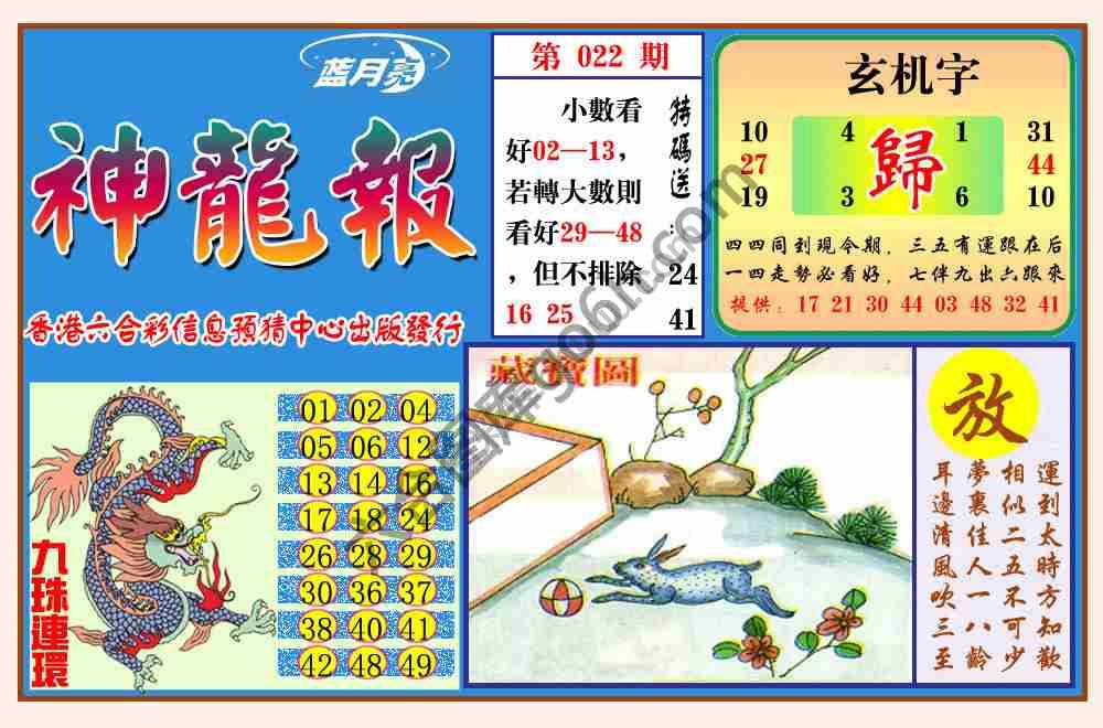 蓝月亮神龙报