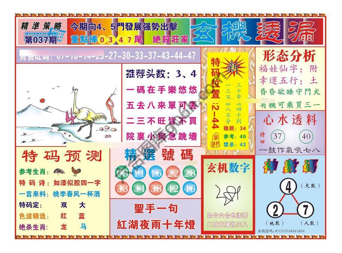 玄机透漏