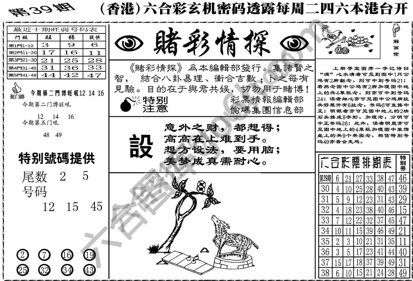 赌彩情探