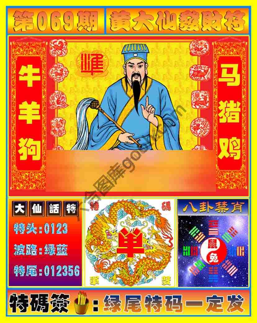 黄大仙发财符