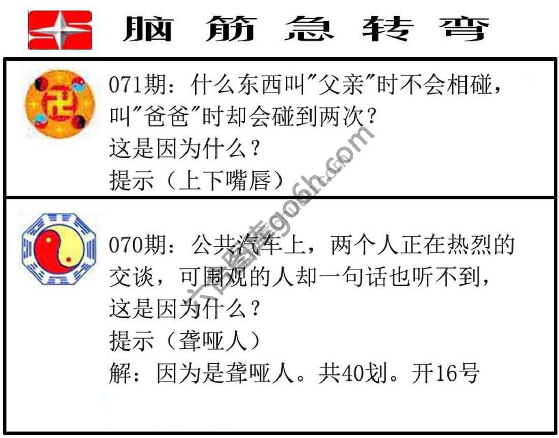 脑筋急转弯