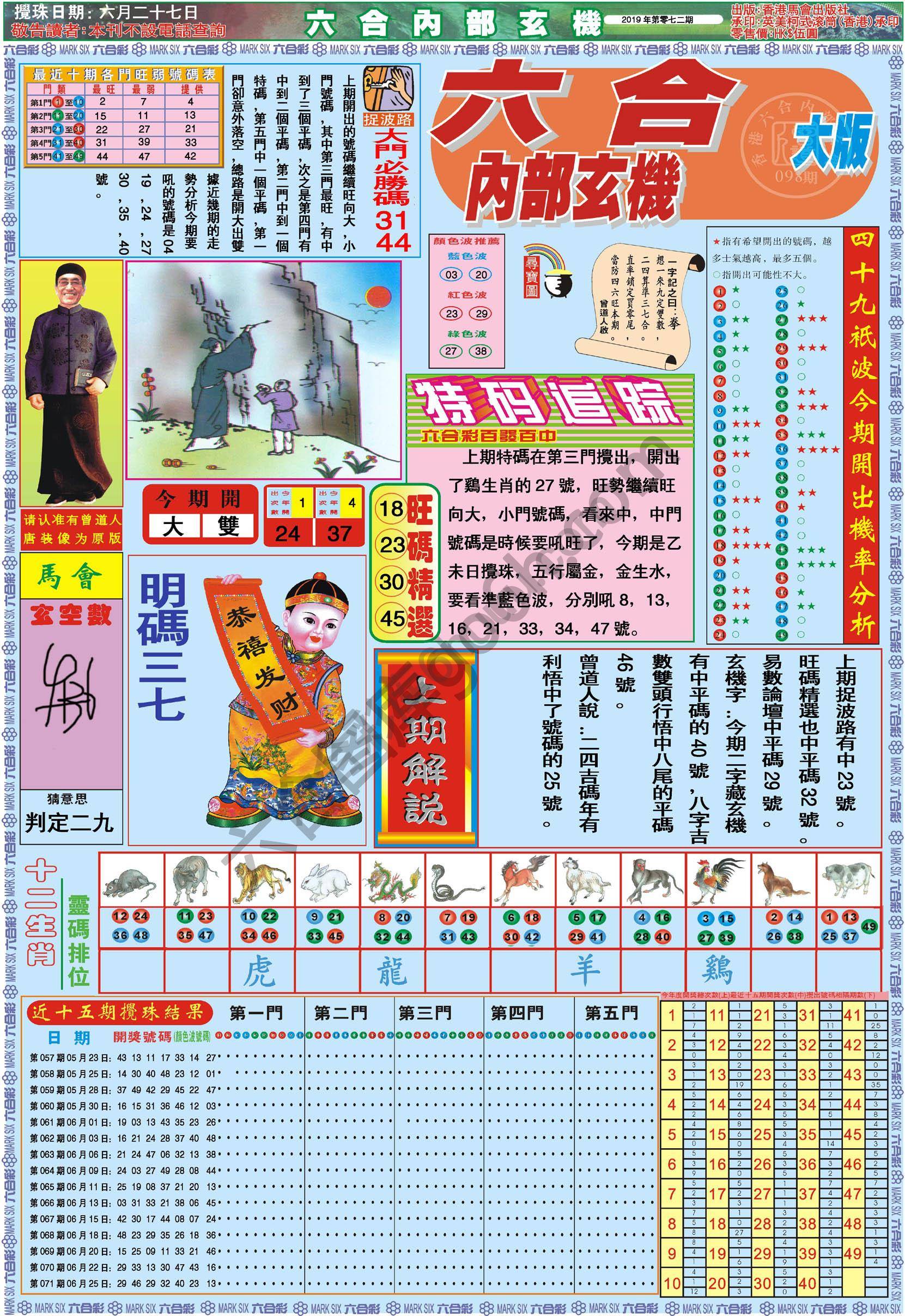 六合内部玄机
