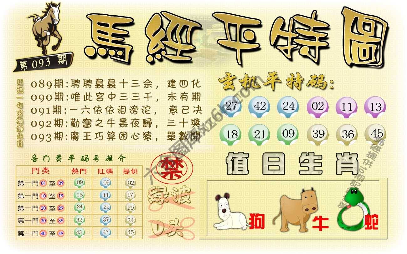 马经平特图