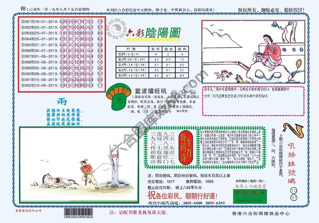六彩阴阳图