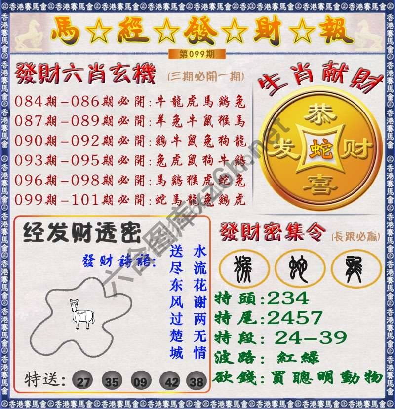 马经发财报