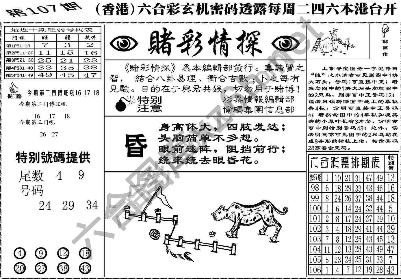 赌彩情探
