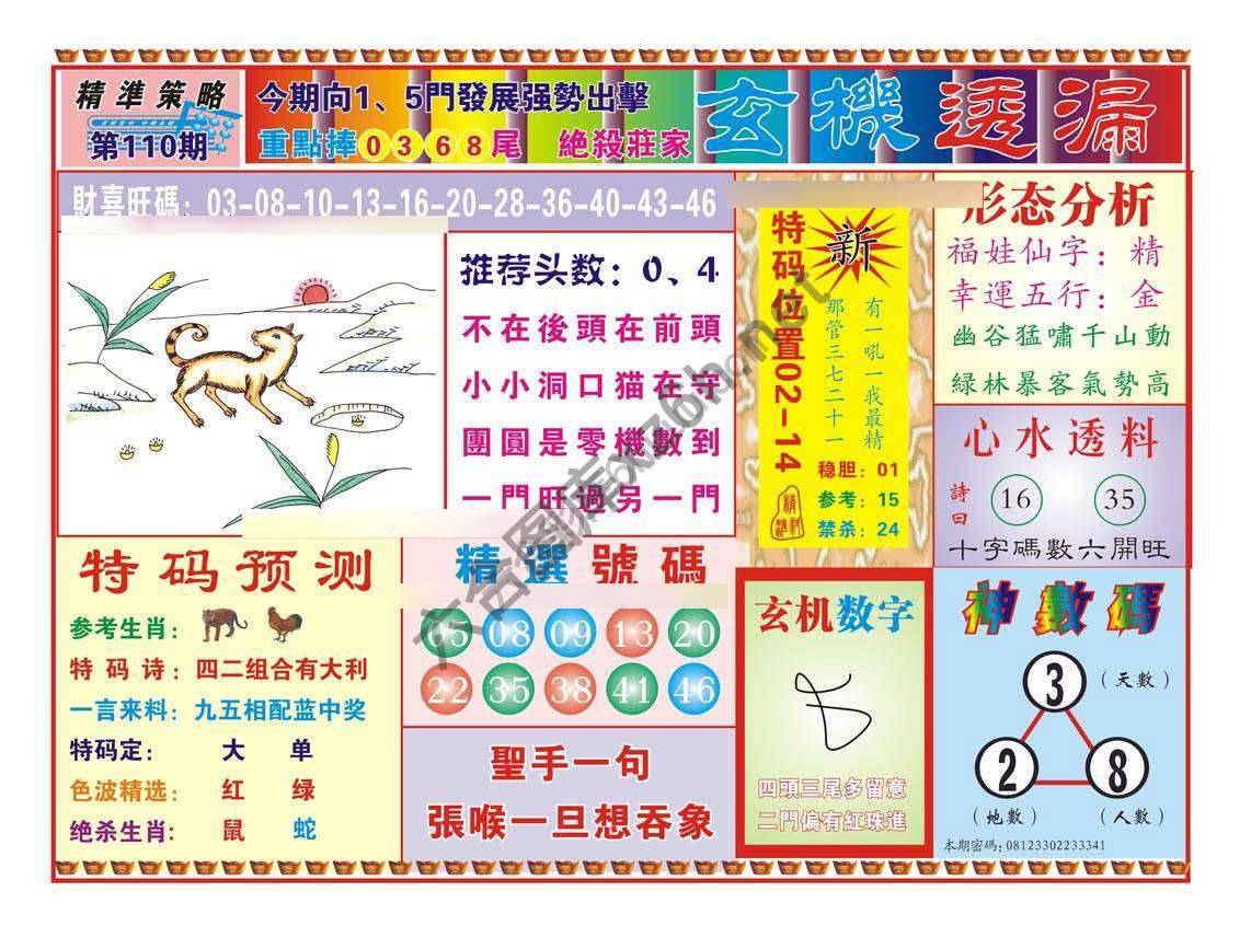 玄机透漏
