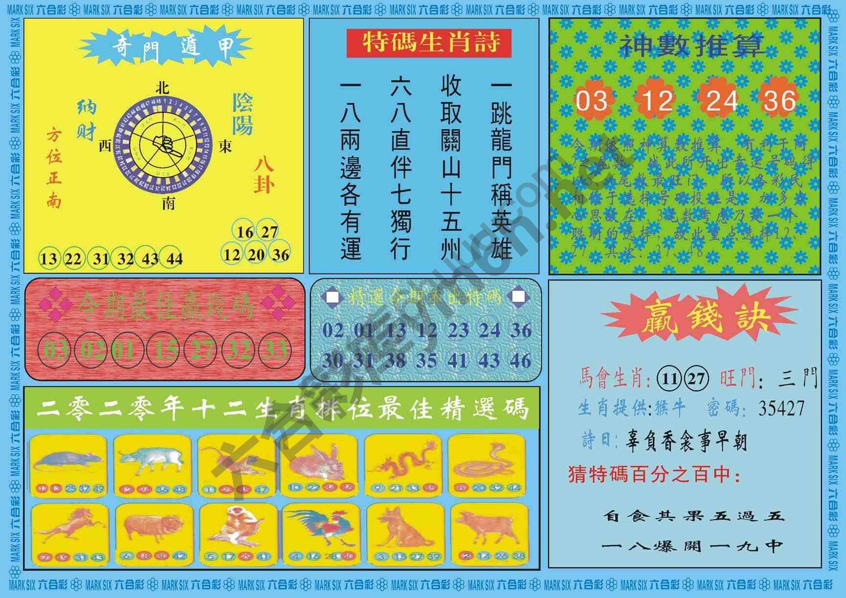 黄大仙灵码