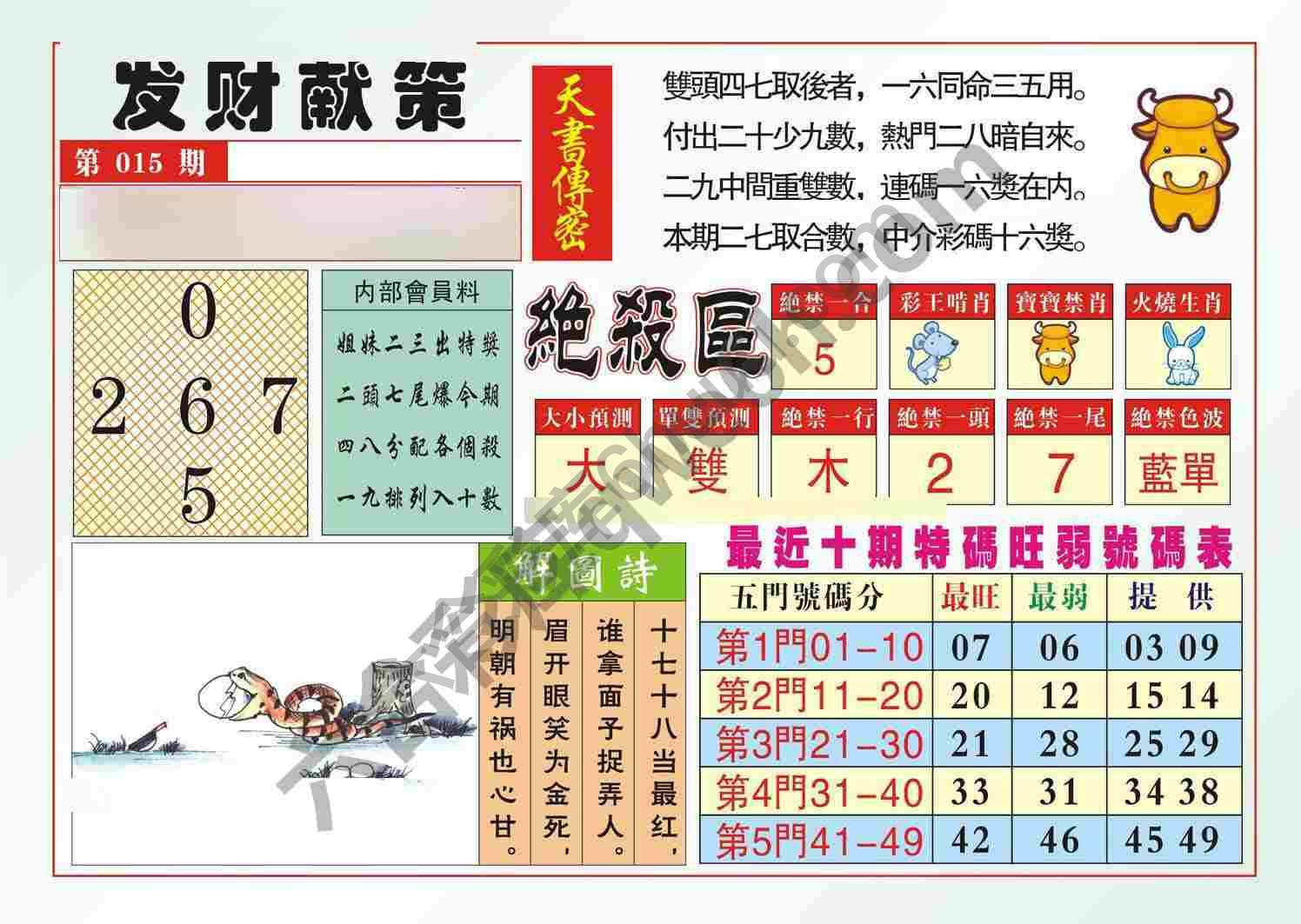发财献策