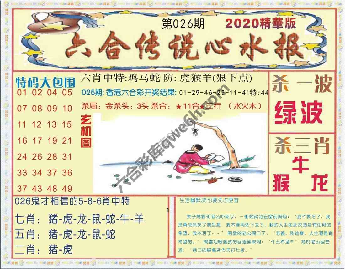 六合传说心水报