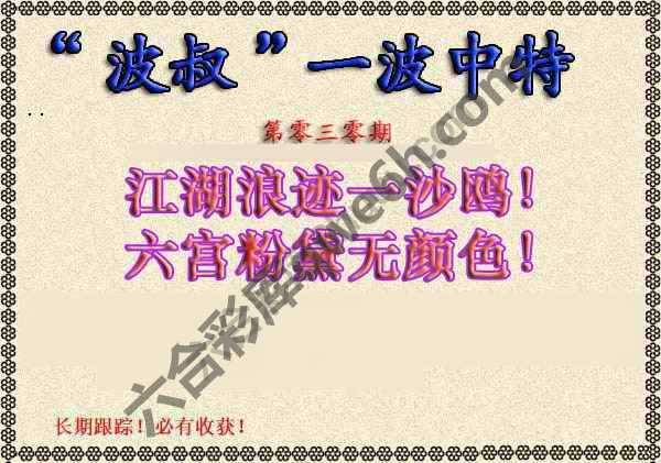 波叔一波中特