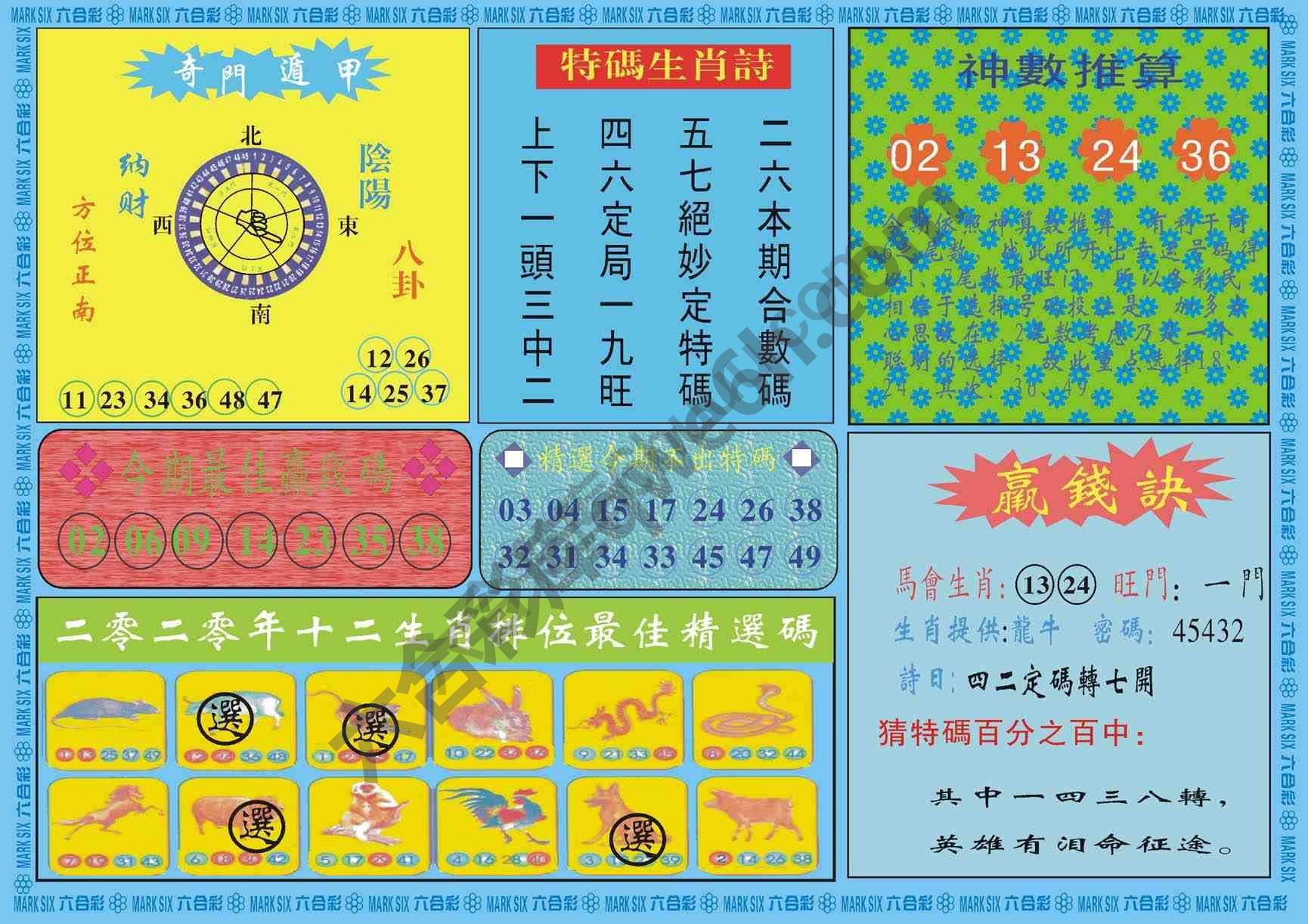 黄大仙灵码