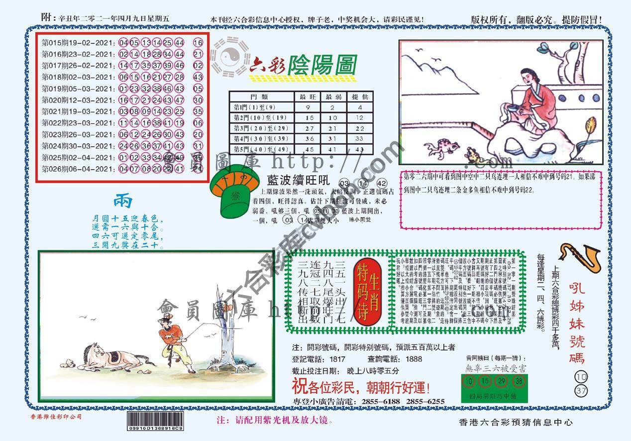 六彩阴阳图