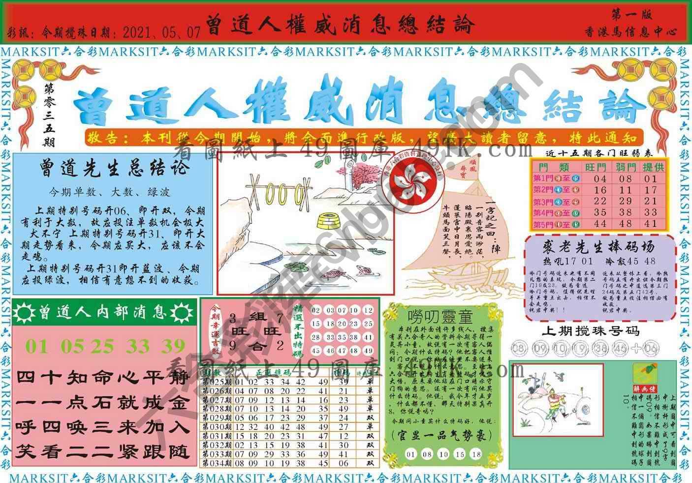 曾道人权威消息