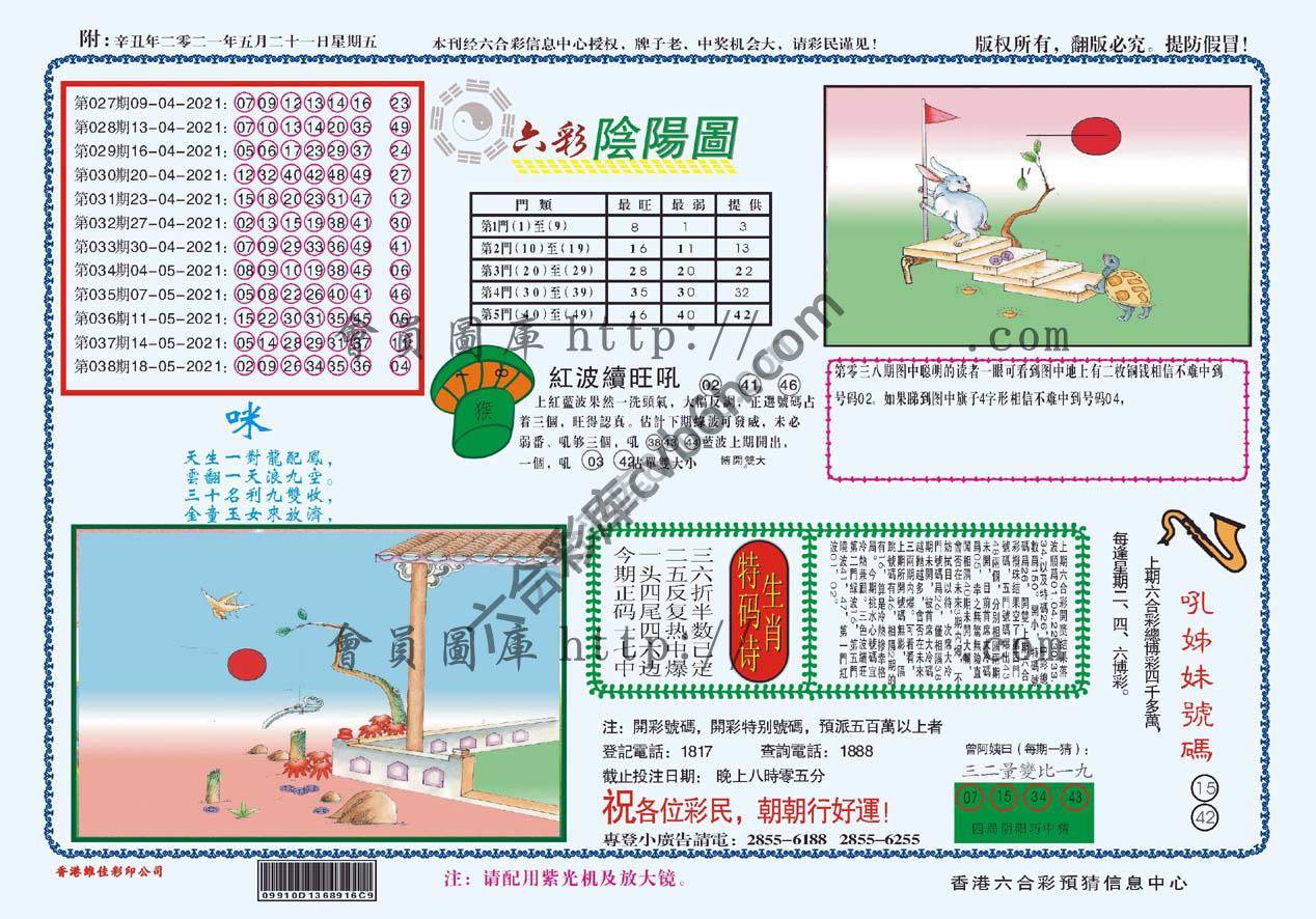 六彩阴阳图