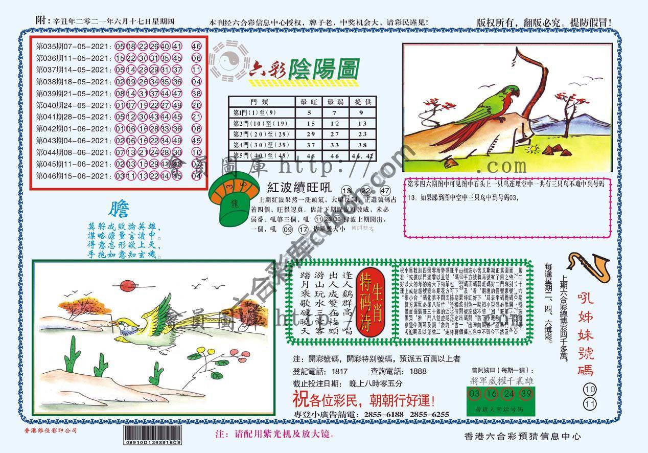六彩阴阳图