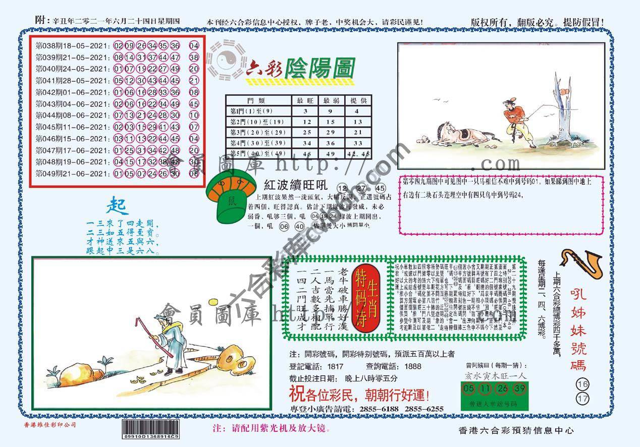 六彩阴阳图
