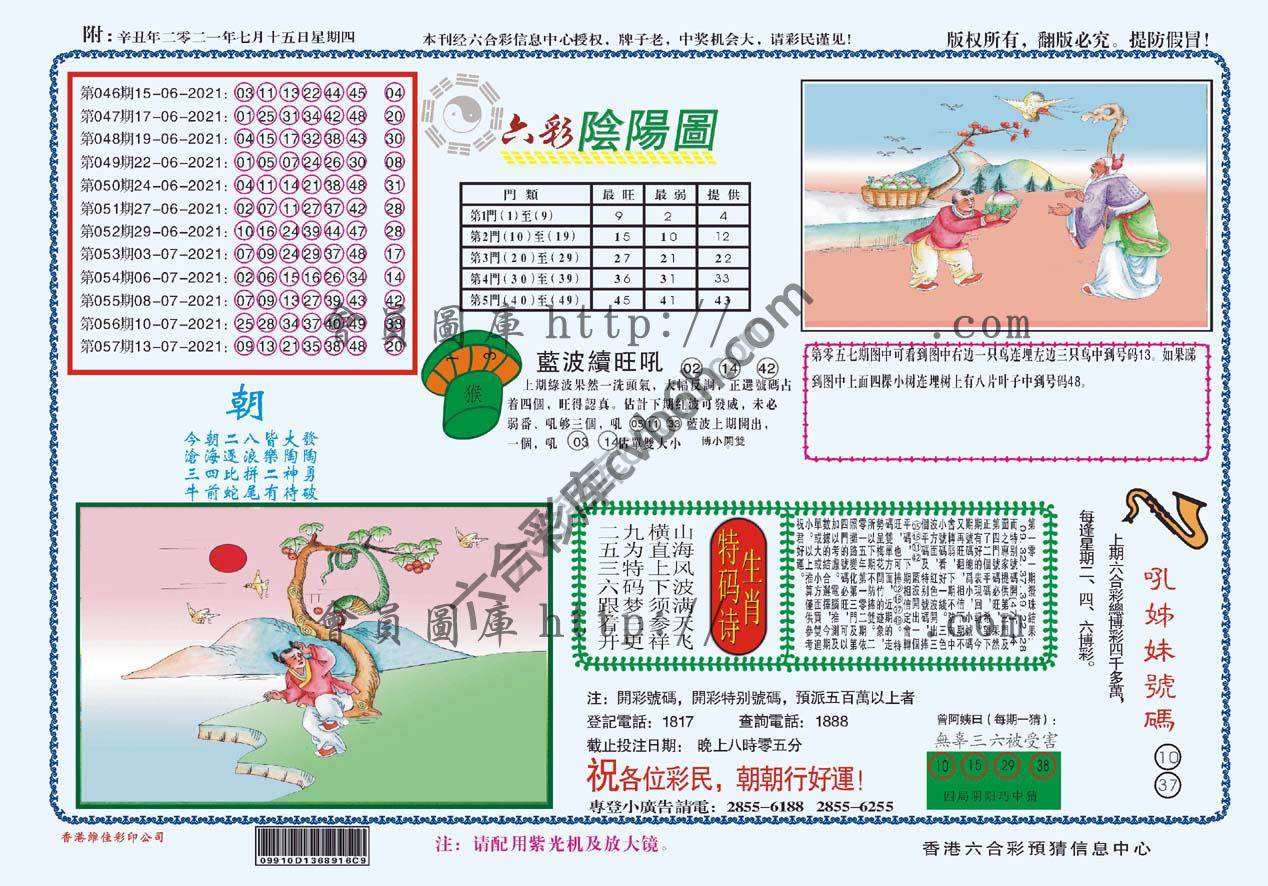 六彩阴阳图