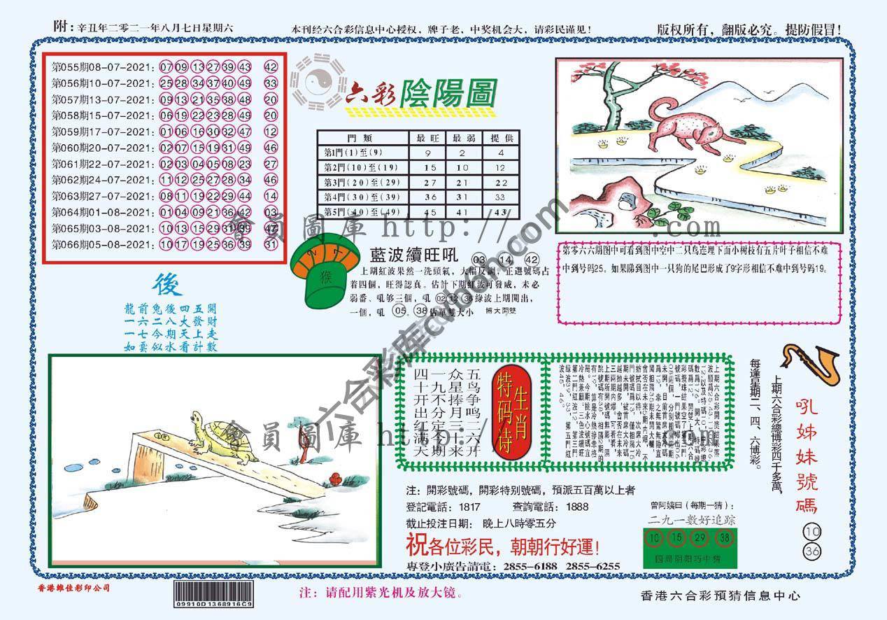六彩阴阳图