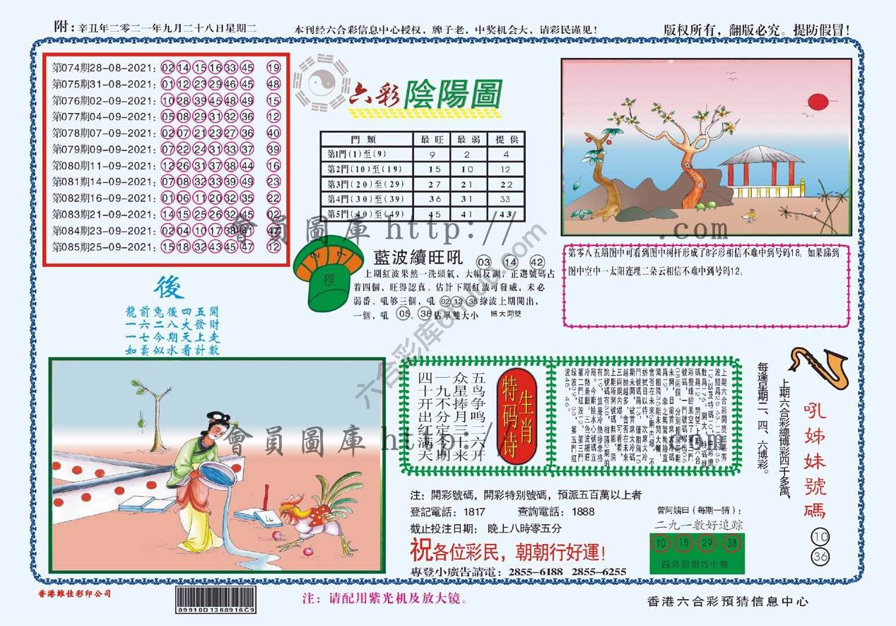 六彩阴阳图