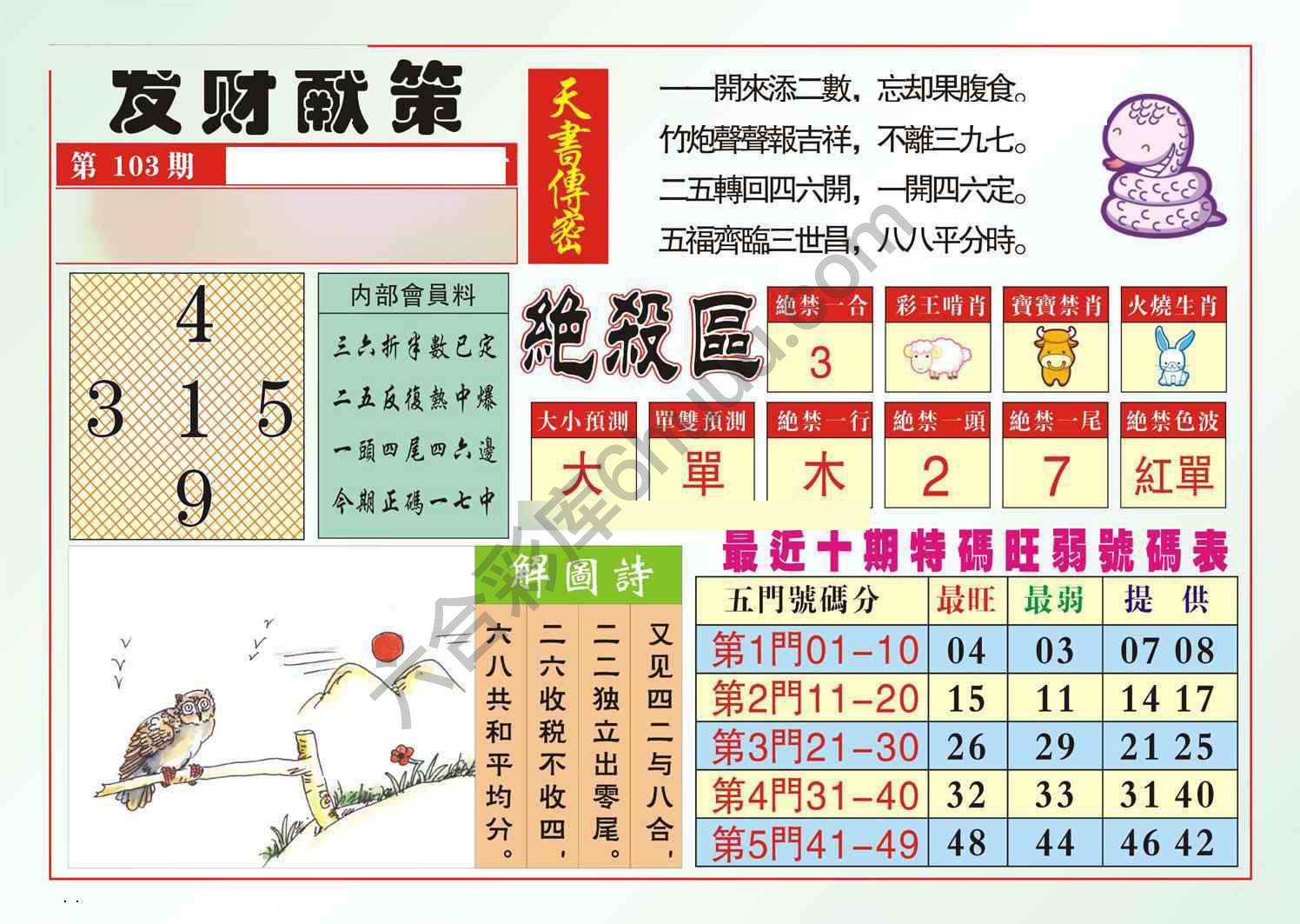 发财献策