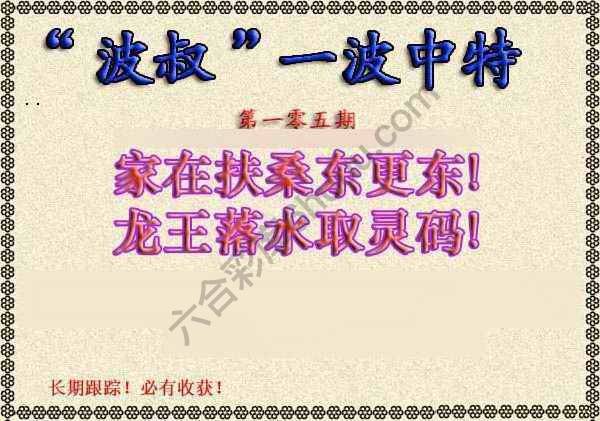 波叔一波中特