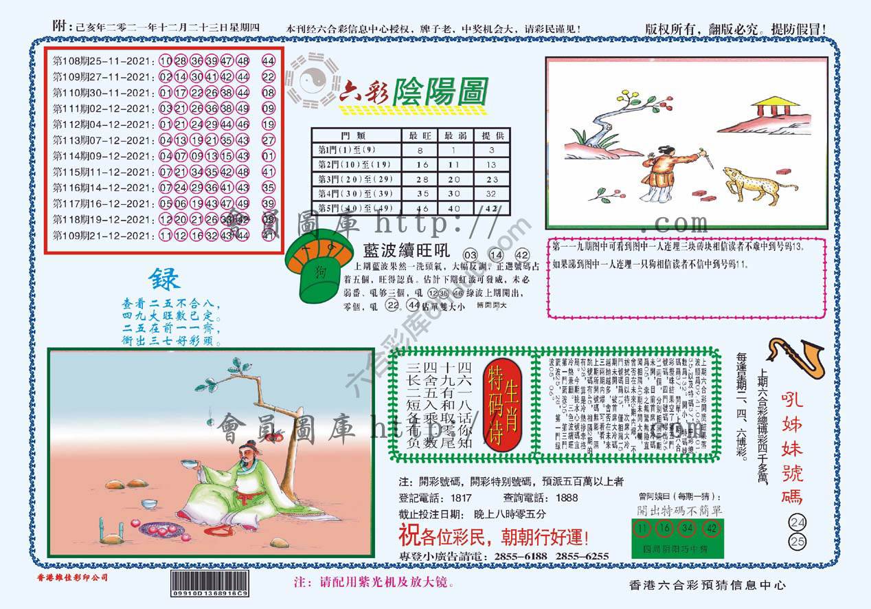六彩阴阳图