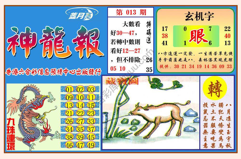 蓝月亮神龙报