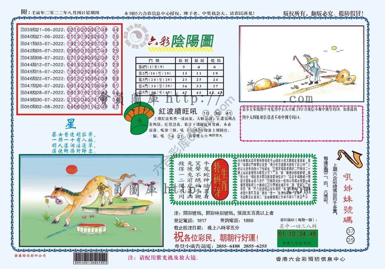 六彩阴阳图