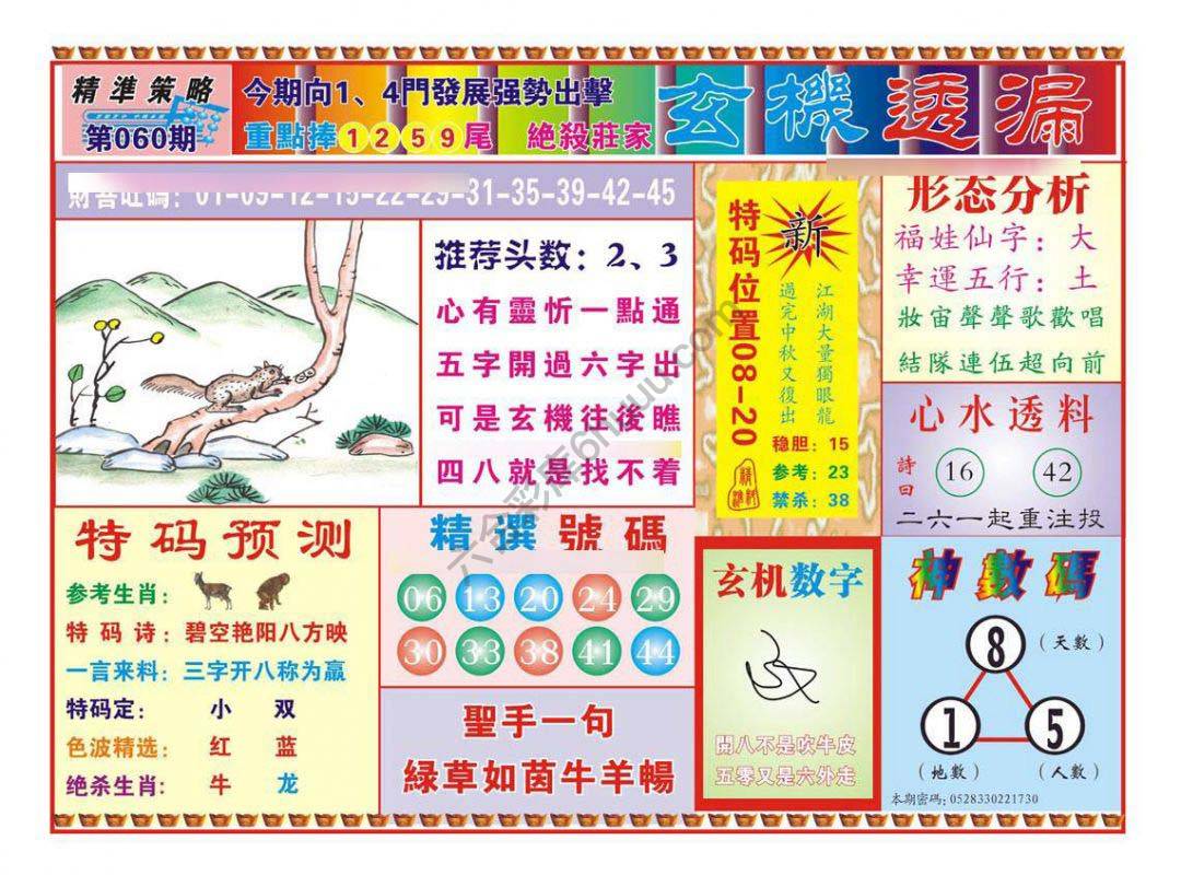 玄机透漏