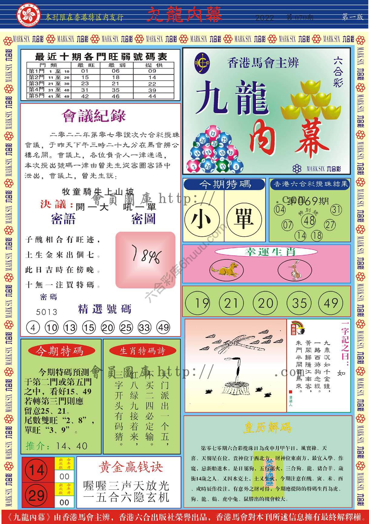 九龙内幕