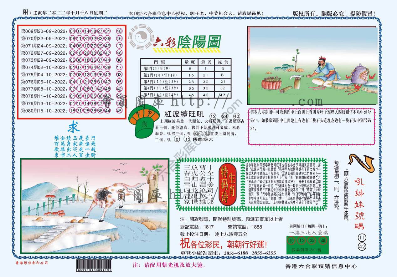 六彩阴阳图