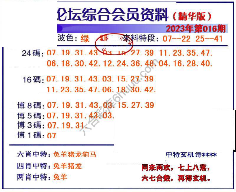 综合会员资料
