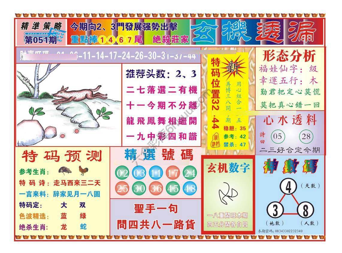 玄机透漏