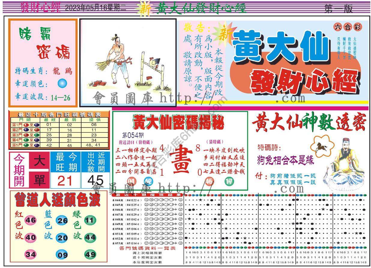 黄大仙发财心经