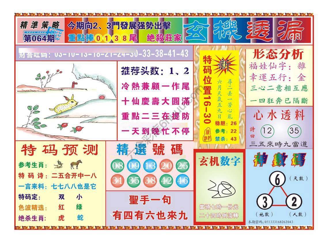 玄机透漏