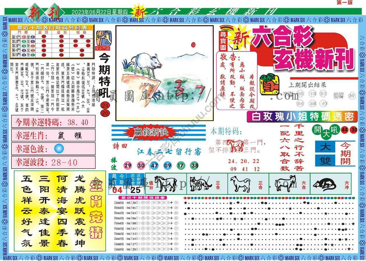 新六合彩特码新刊