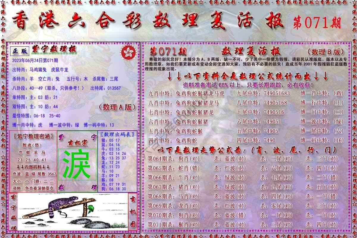 数理复活报