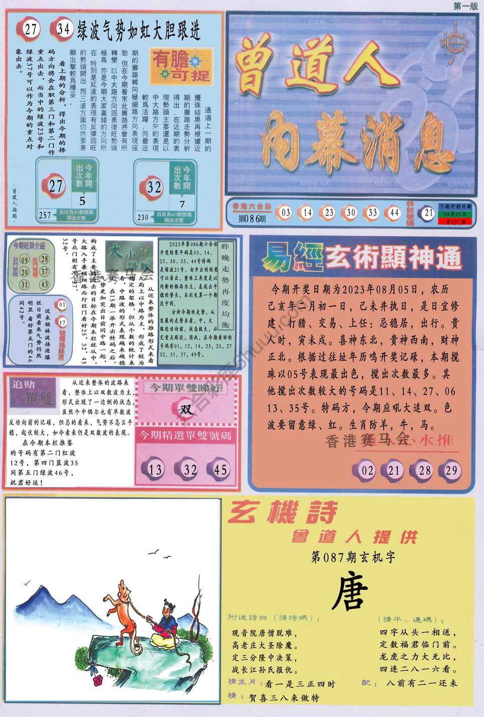曾道人内幕消息