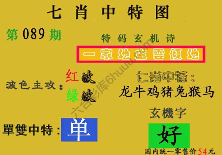 七肖中特图