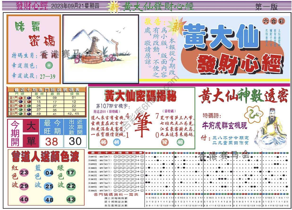 黄大仙发财心经