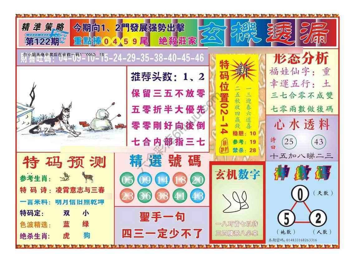玄机透漏