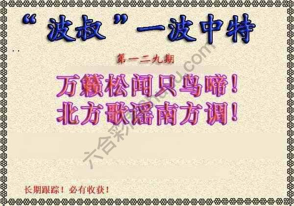 波叔一波中特