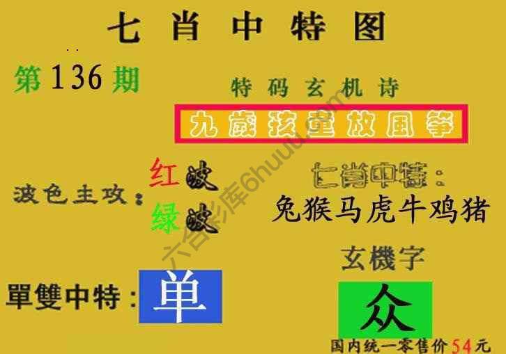 七肖中特图