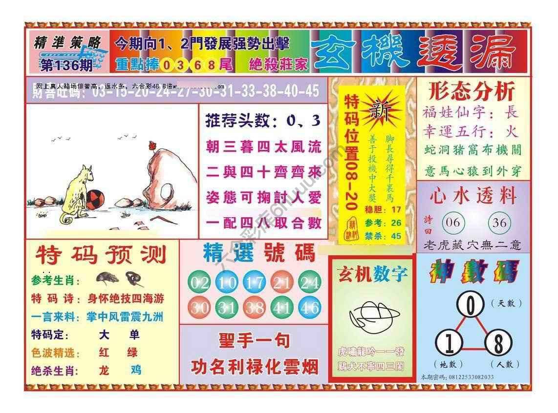 玄机透漏